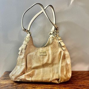 COPY - Coach Madison gold metallic leather purse